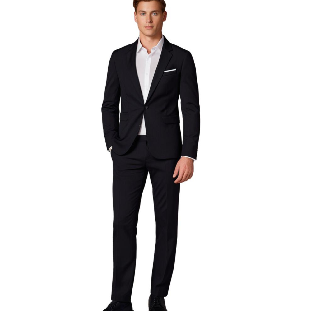 Eleganter Slim Fit Anzug Herren mit Blazer und Hose – Ideal für Hochzeiten und formelle Anlässe 2