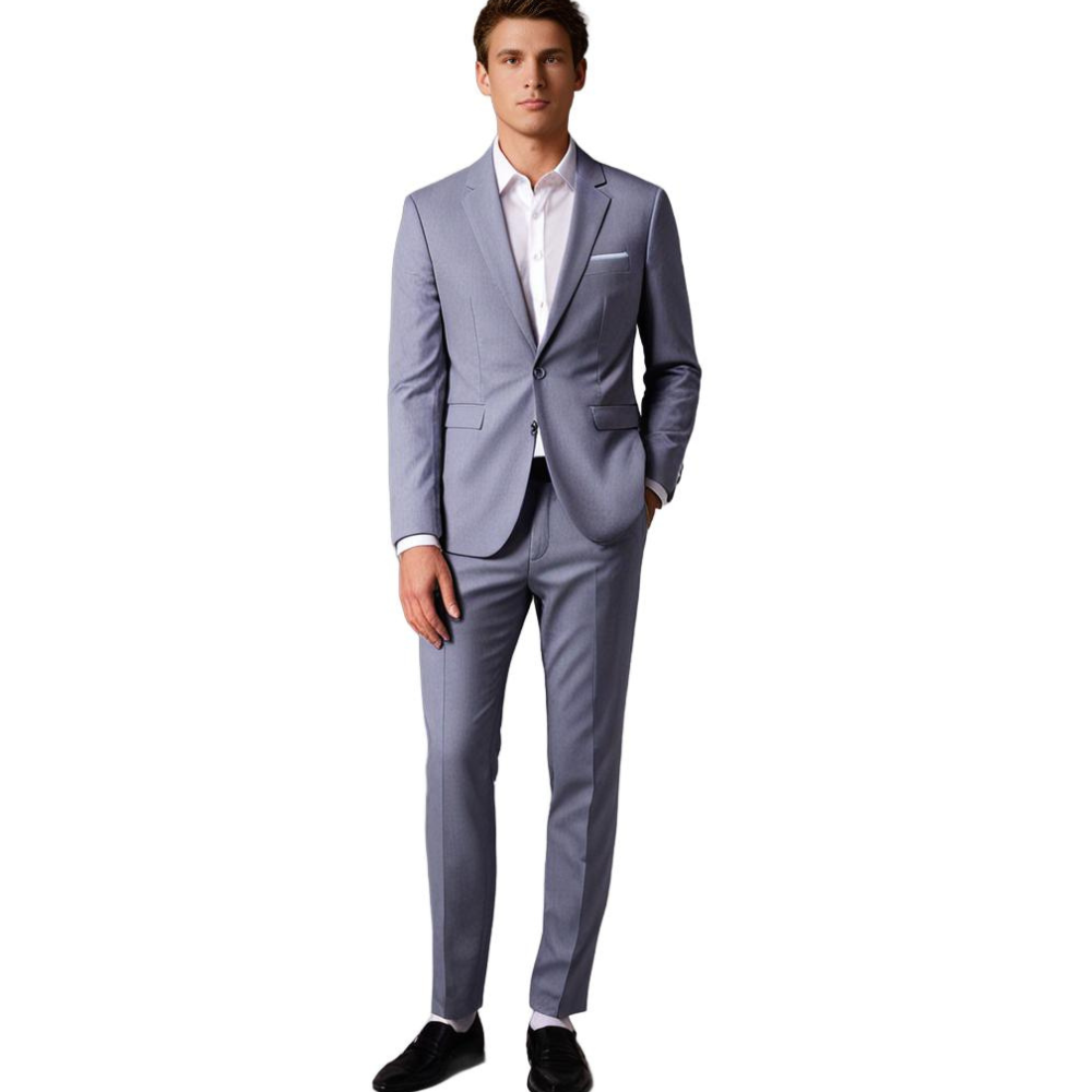Eleganter Slim Fit Anzug Herren mit Blazer und Hose – Ideal für Hochzeiten und formelle Anlässe 3