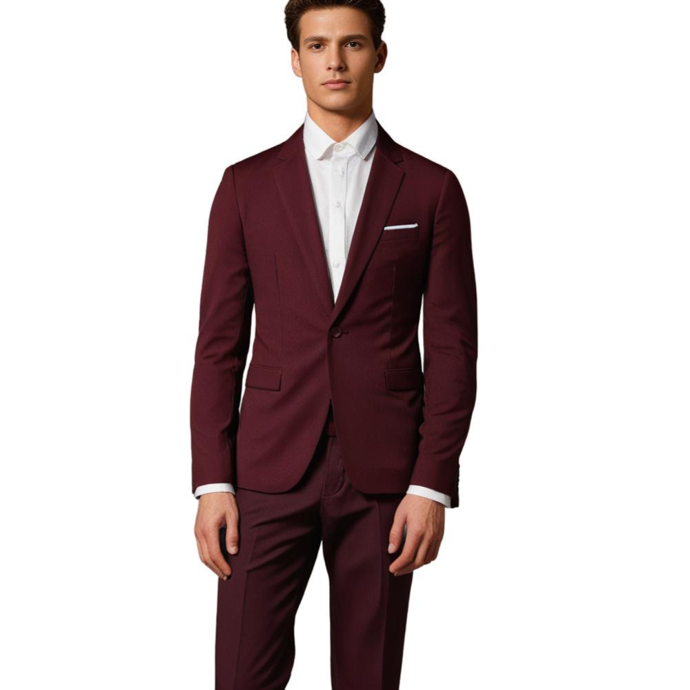 Eleganter Slim Fit Anzug Herren mit Blazer und Hose – Ideal für Hochzeiten und formelle Anlässe 6