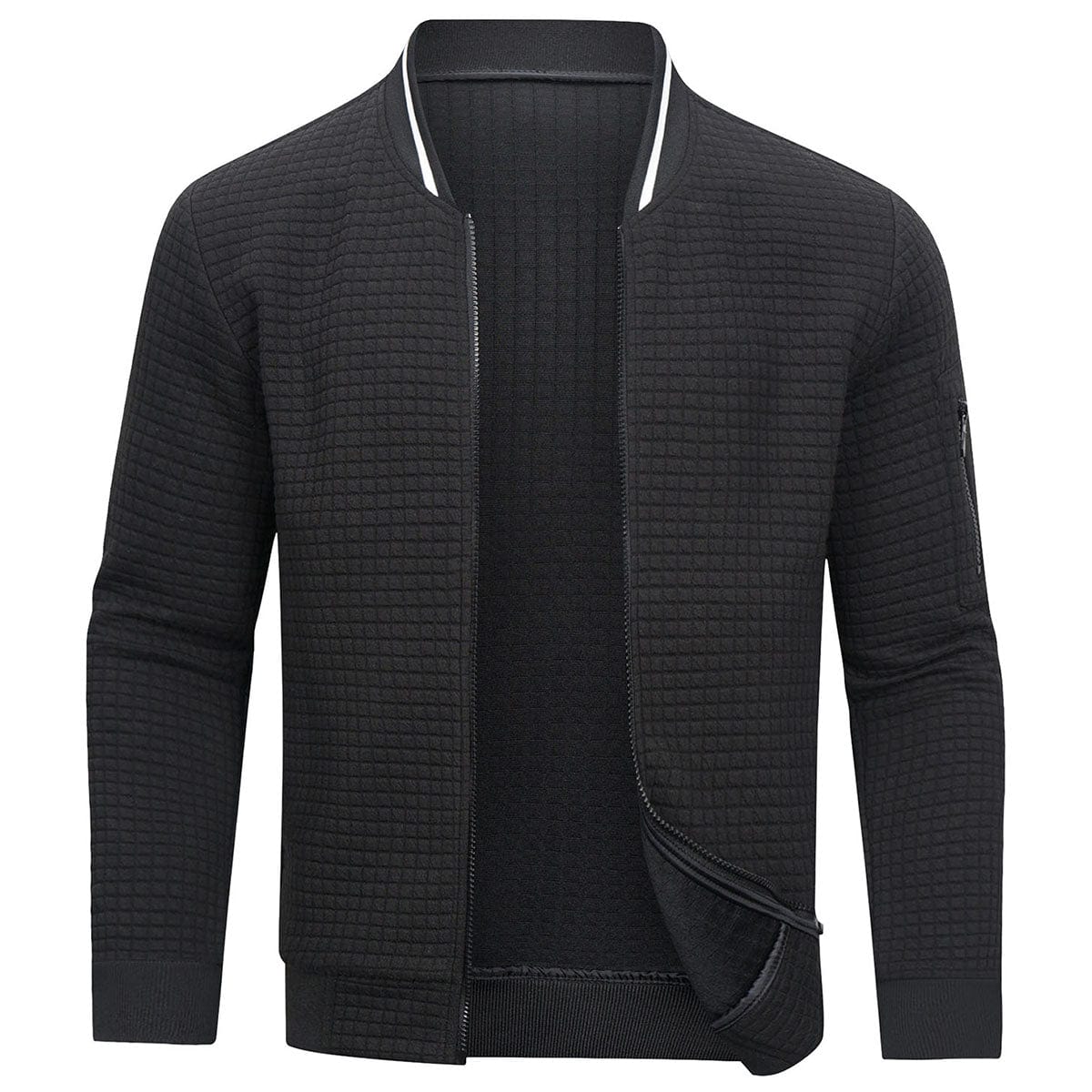 Eleganter Herrenpullover mit modernem Reißverschluss 0