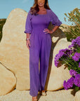 Eleganter Jumpsuit mit Hoch Taillierung und Langen Ärmeln für Festliche Anlässe 4