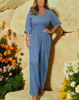 Eleganter Jumpsuit mit Hoch Taillierung und Langen Ärmeln für Festliche Anlässe 5