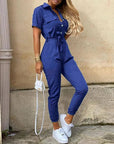 Eleganter Schwarzer Jumpsuit mit Verstellbarem Tailleband für Festliche Anlässe 6