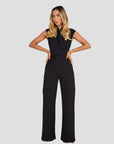 Eleganter Jumpsuit mit Drapiertem Ausschnitt 0