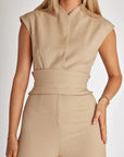 Eleganter Jumpsuit mit Drapiertem Ausschnitt 8