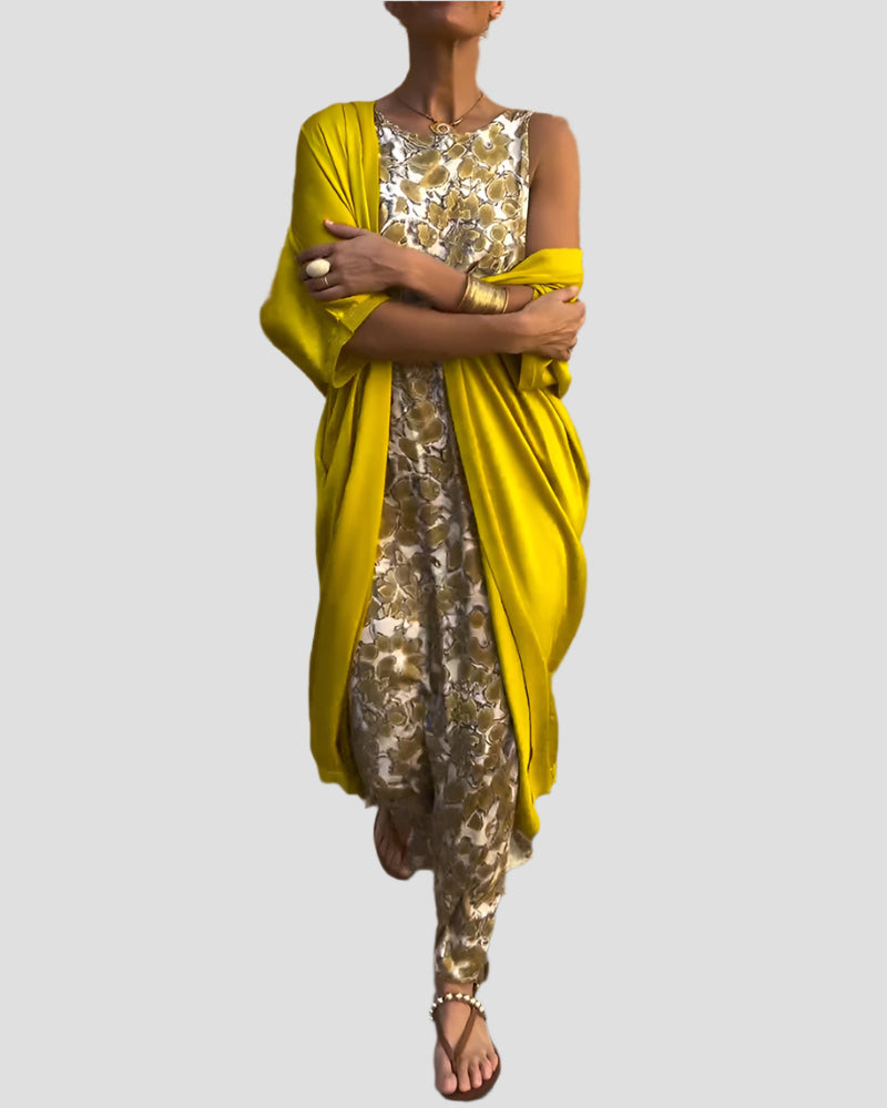 Eleganter Jumpsuit mit Fließendem Overlay 0