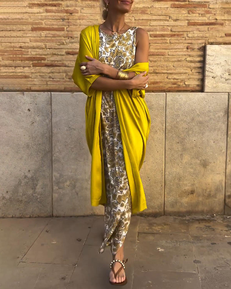 Eleganter Jumpsuit mit Fließendem Overlay 1