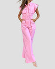 Eleganter Jumpsuit mit Gürtel für festliche Anlässe 0