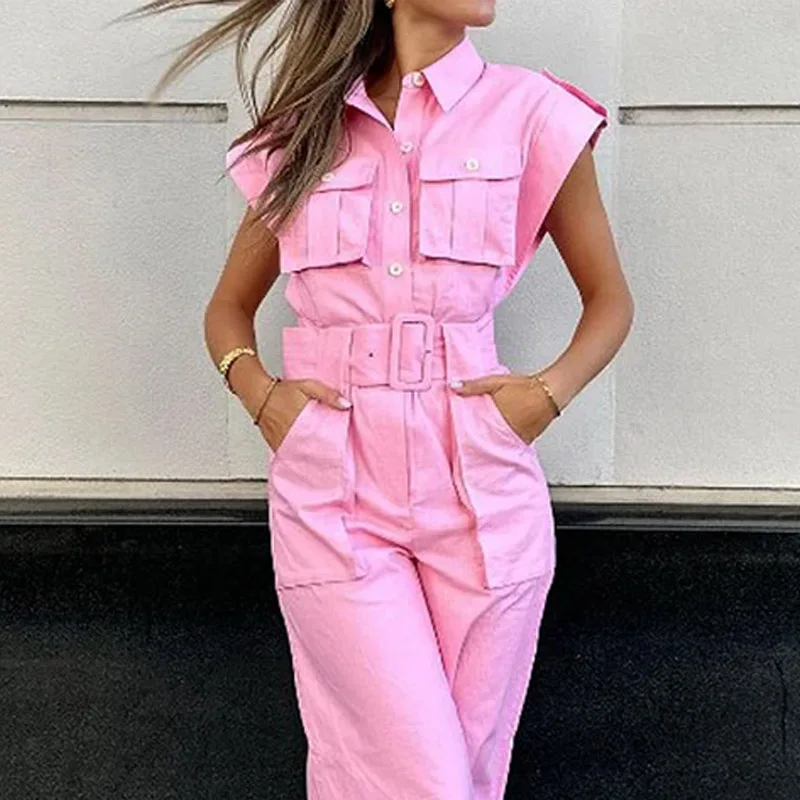 Eleganter Jumpsuit mit Gürtel für festliche Anlässe 3