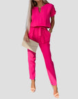 Eleganter Jumpsuit mit Taillengürtel für Anlässe 0