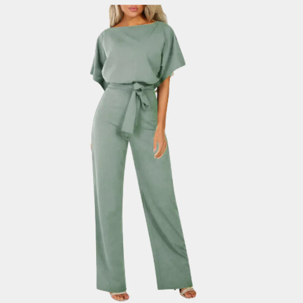 Eleganter Sommer-Jumpsuit mit Taillengürtel und weitem Bein für feminine Silhouette 3