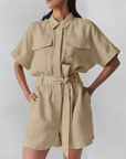 Eleganter Jumpsuit mit Taillengürtel für Sommernächte 4