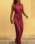 Eleganter V-Ausschnitt Jumpsuit mit taillierter Passform für Hochzeiten und festliche Anlässe 2