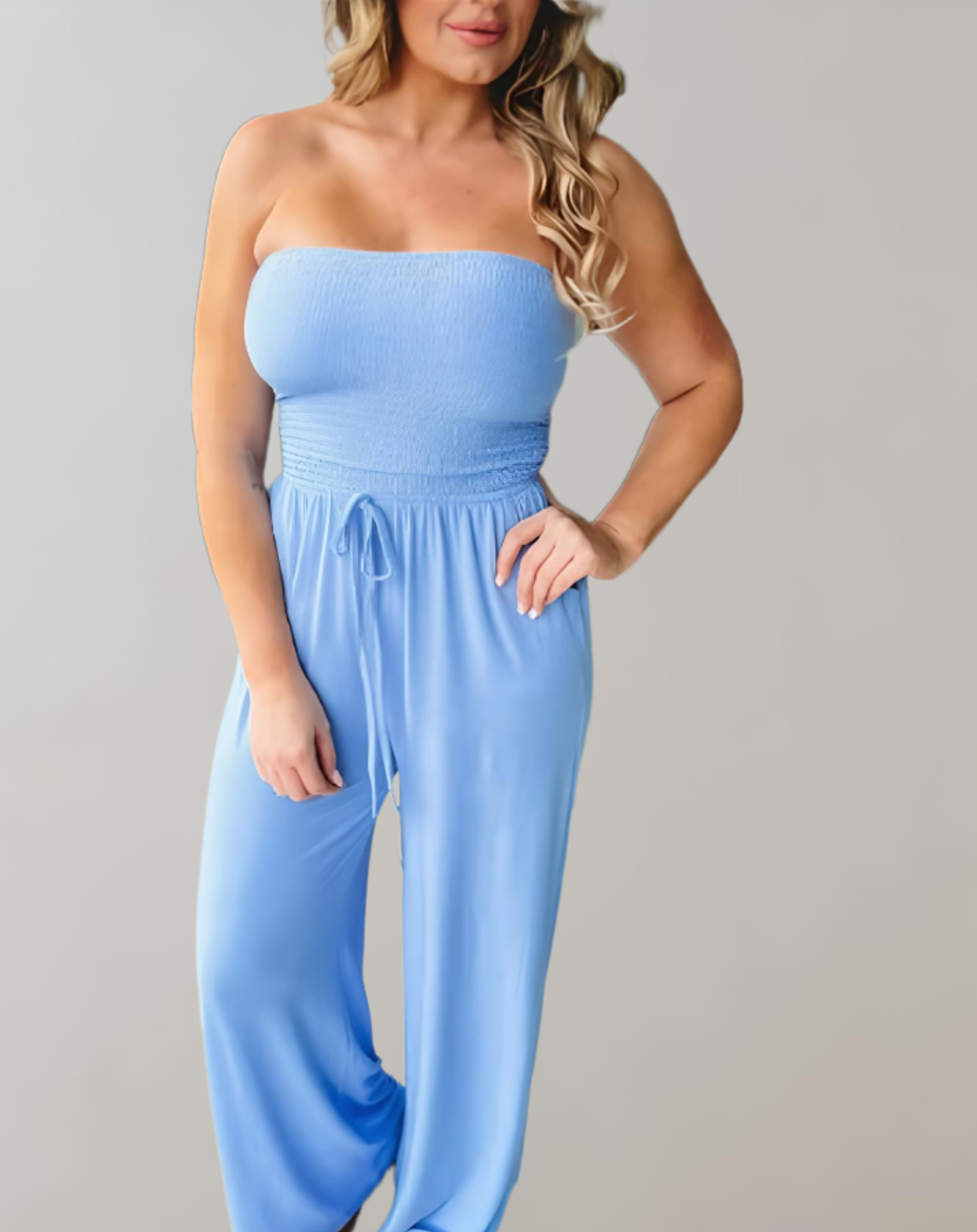Eleganter Jumpsuit mit V-Ausschnitt für besondere Anlässe 3