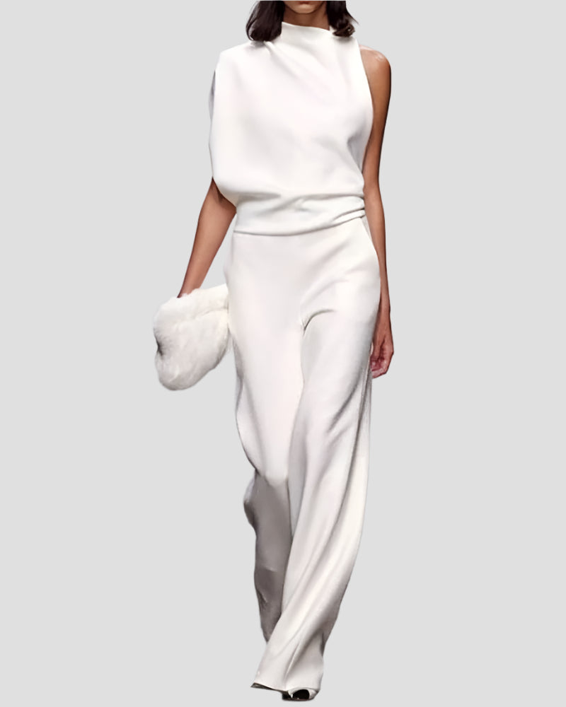 Eleganter Jumpsuit mit Vintage-Kragen – Bequem und Stilvoll für Besondere Anlässe 1