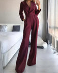 Eleganter taillierter Jumpsuit aus dehnbarem Stoff für feminine Silhouette 2