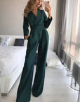Eleganter taillierter Jumpsuit aus dehnbarem Stoff für feminine Silhouette 3