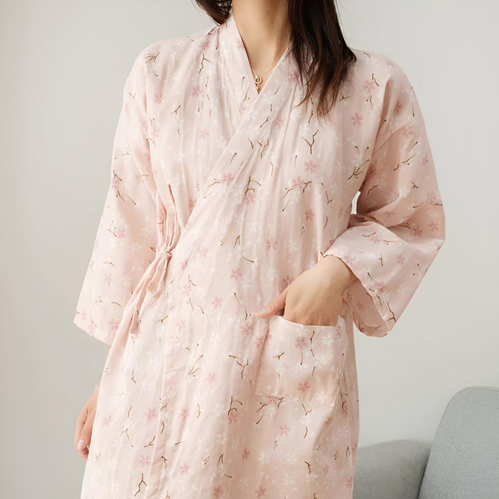 Eleganter Kimono mit Taillengürtel für stilvolle Eleganz 0