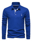 Eleganter Langarm-Polo mit Knopfdesign 3