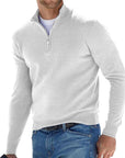 Eleganter Pullover mit Halbreißverschluss für Stilbewusste 0
