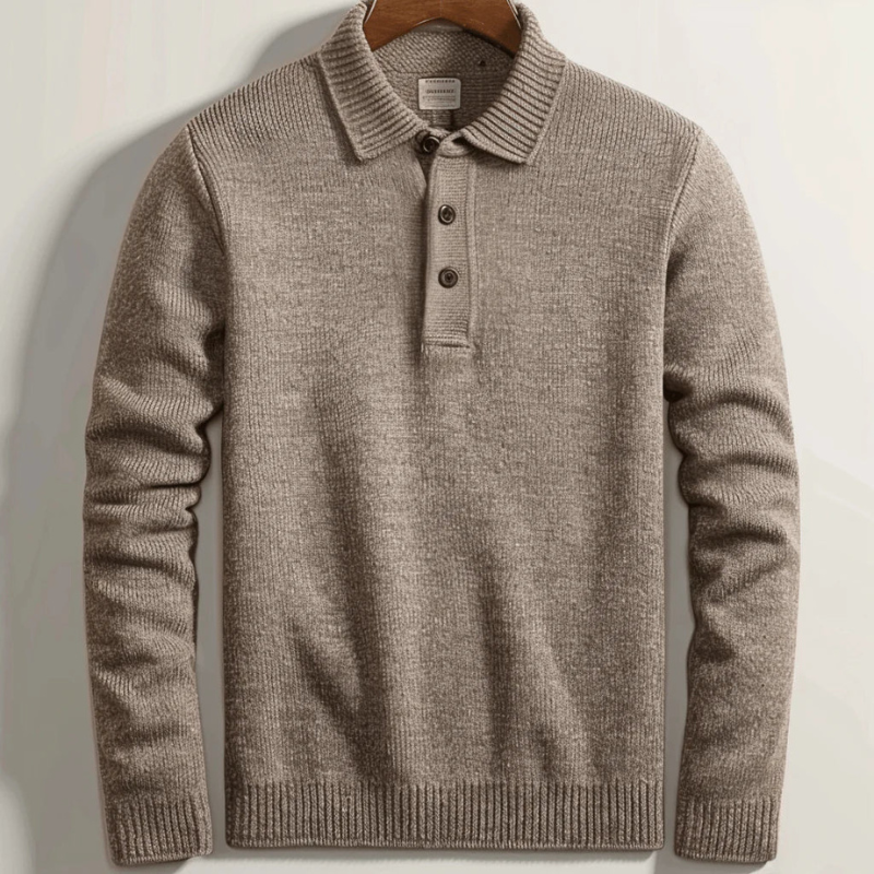 Eleganter Pullover mit Polokragen für Herren 1