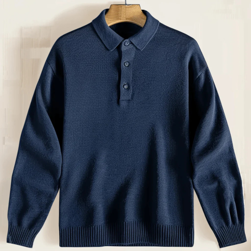 Eleganter Pullover mit Polokragen für Herren 2