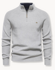 Eleganter Pullover mit Stehkragen und Zip 4