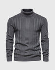 Eleganter Rollkragenpullover mit Streifen 1