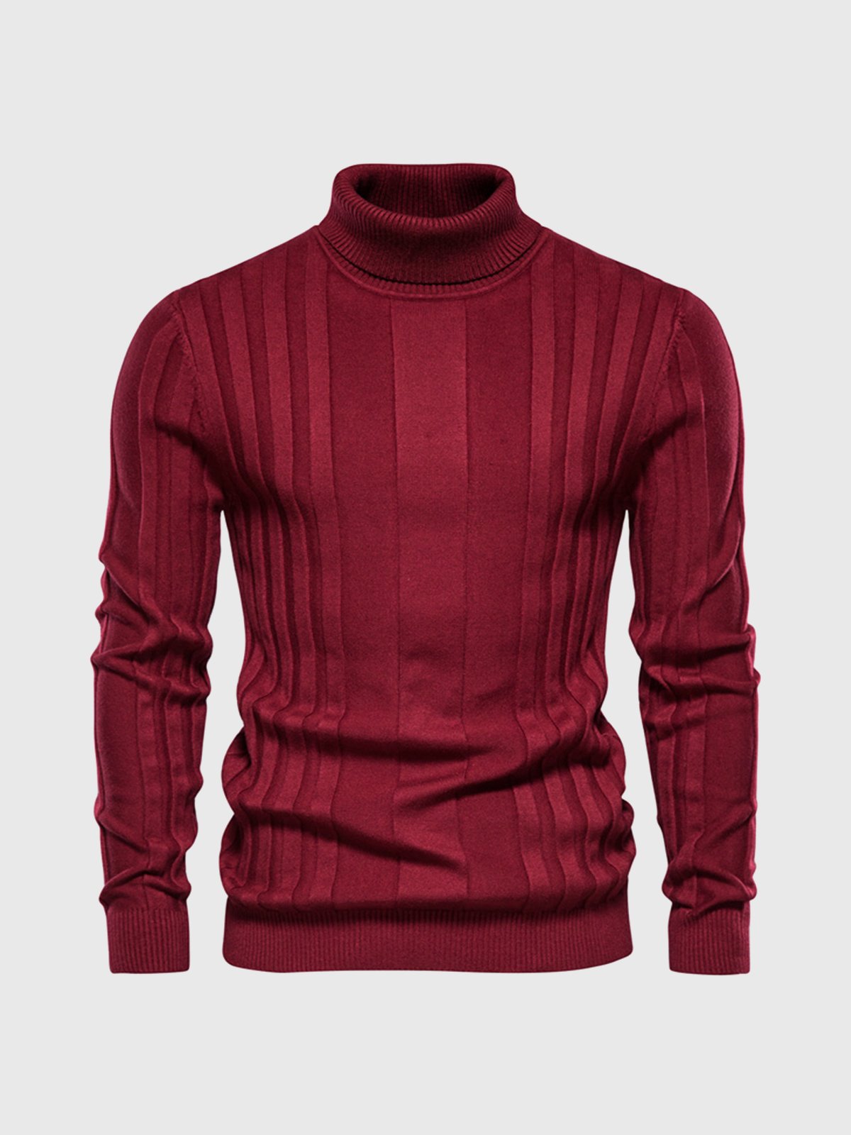 Eleganter Rollkragenpullover mit Streifen 2