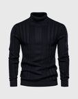 Eleganter Rollkragenpullover mit Streifen 4