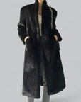 Eleganter Schwarzer Trenchcoat für Wintertage 0