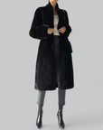 Eleganter Schwarzer Trenchcoat für Wintertage 1