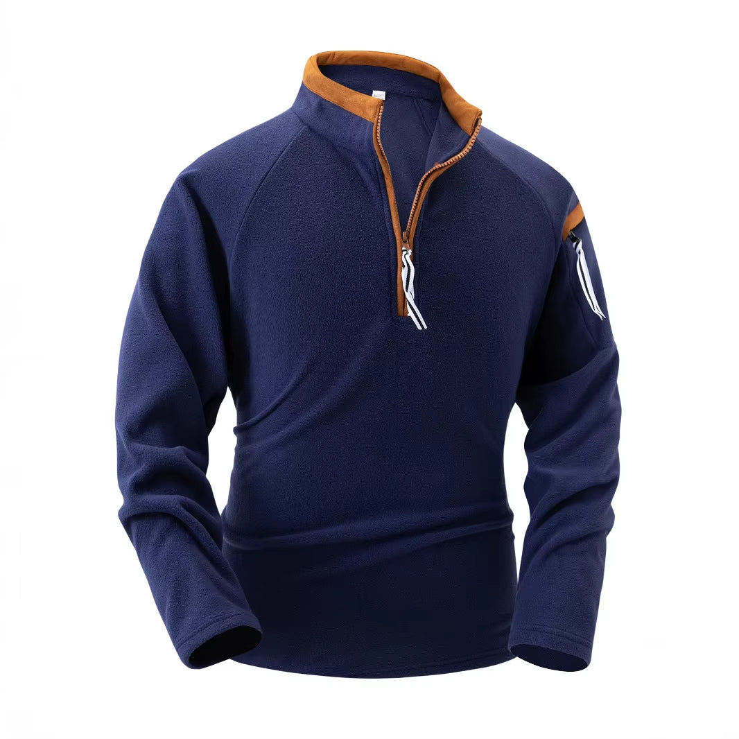 Eleganter Stehkragenpullover für Stilvolle Herren 1