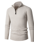 Eleganter Strickpullover mit Halbreißverschluss für Stil 4