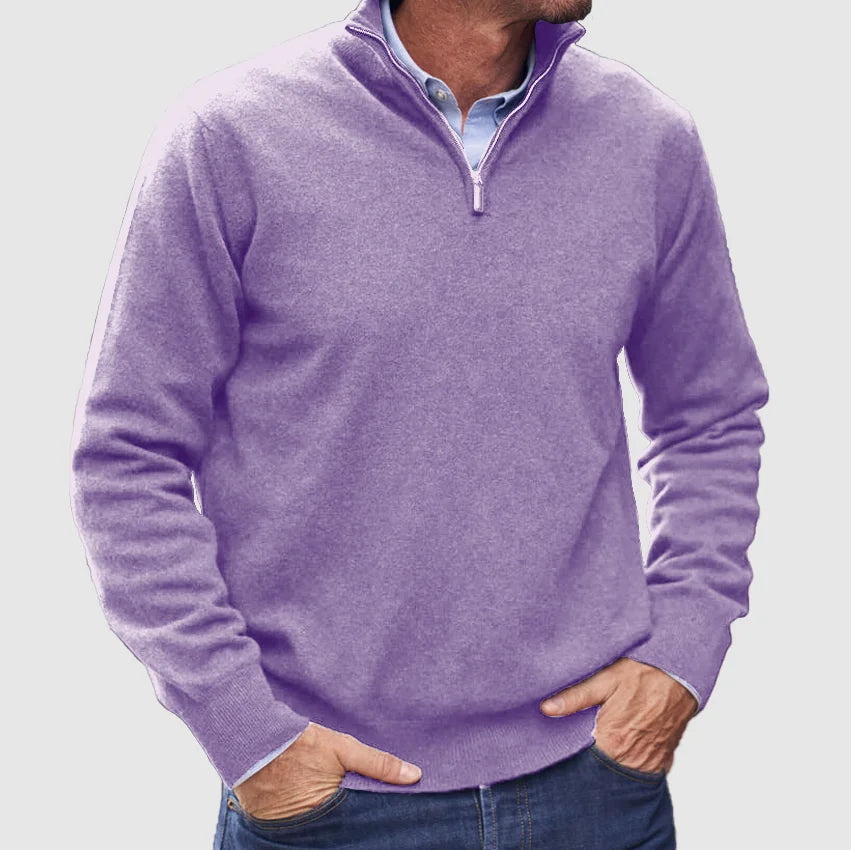 Eleganter Strickpullover mit Raffiniertem Stehkragen 0