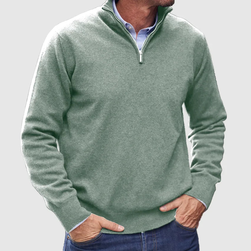 Eleganter Strickpullover mit Raffiniertem Stehkragen 1