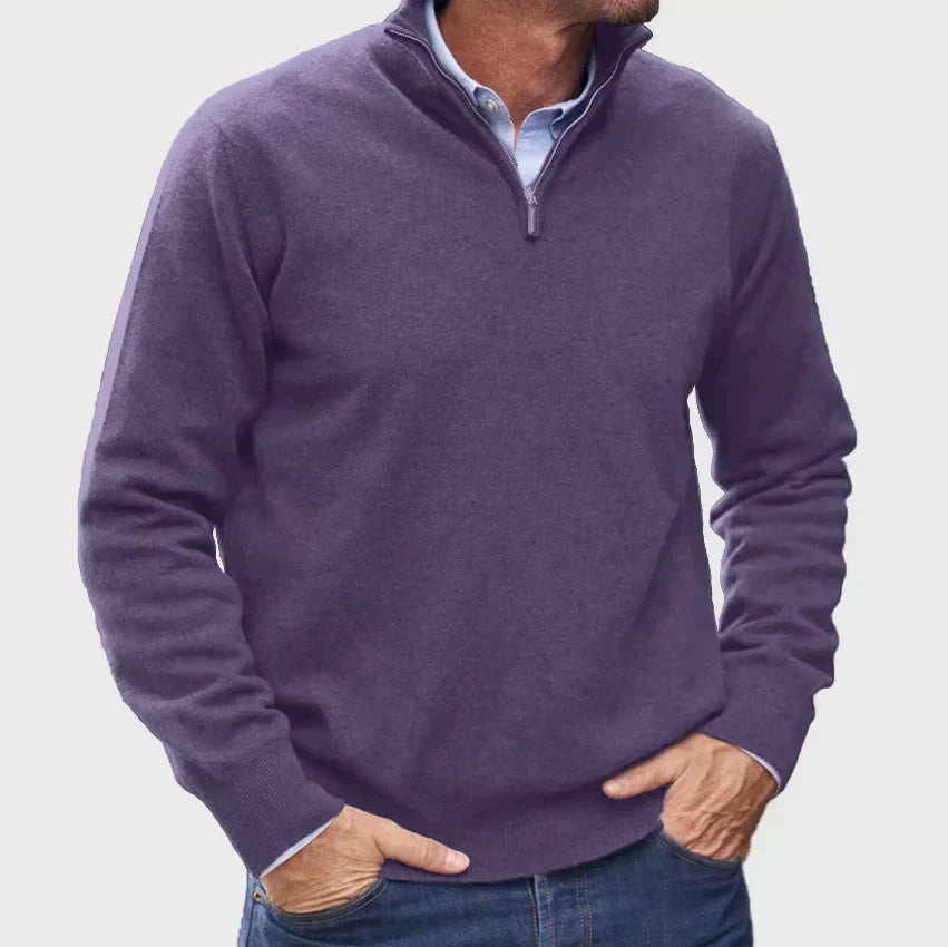 Eleganter Strickpullover mit Raffiniertem Stehkragen 2