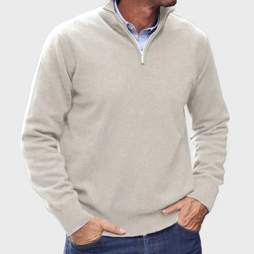 Eleganter Strickpullover mit Raffiniertem Stehkragen 3