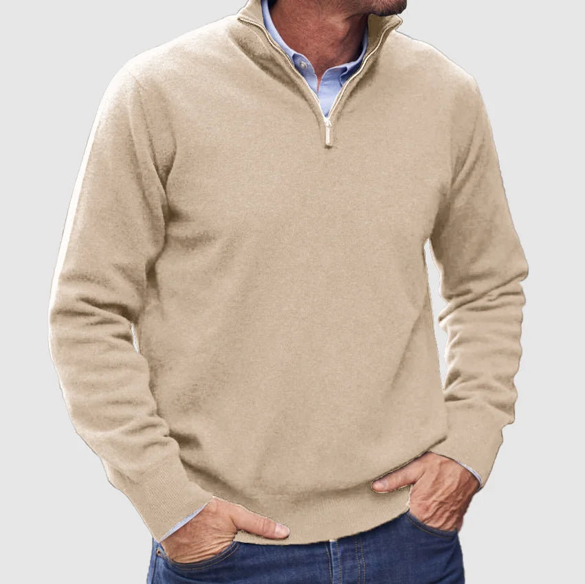 Eleganter Strickpullover mit Raffiniertem Stehkragen 4