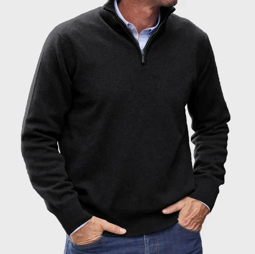 Eleganter Strickpullover mit Raffiniertem Stehkragen 8