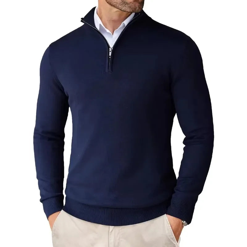 Eleganter Strickpullover mit Reißverschluss für Stilbewusste 2