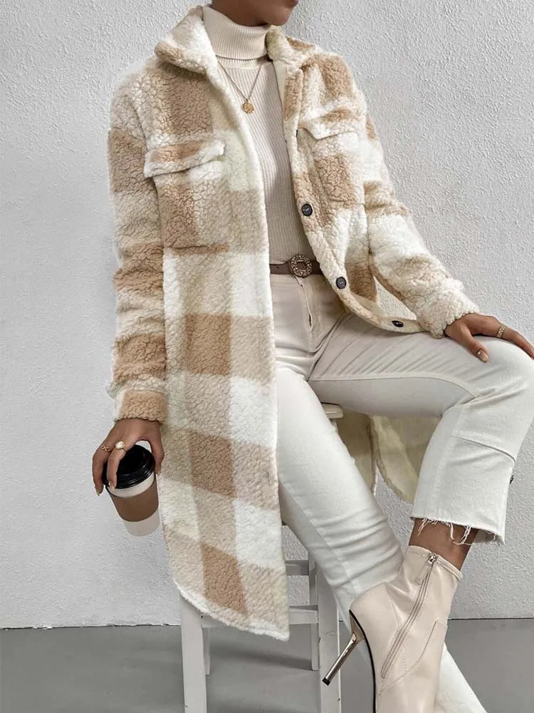 Eleganter Teddymantel mit Kuschelwarm Effekt 3
