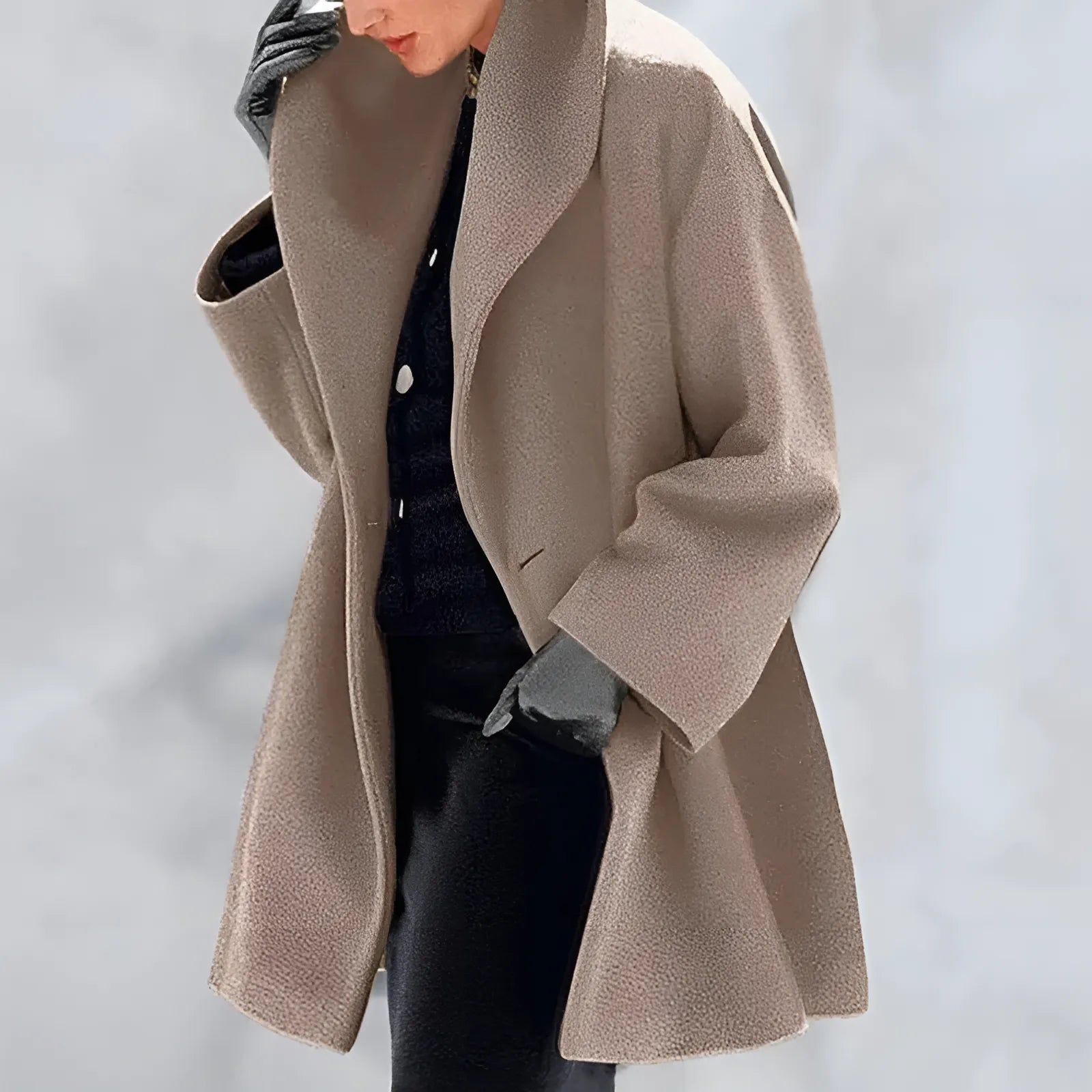 Eleganter Trenchcoat in Beige für Wintertage 1