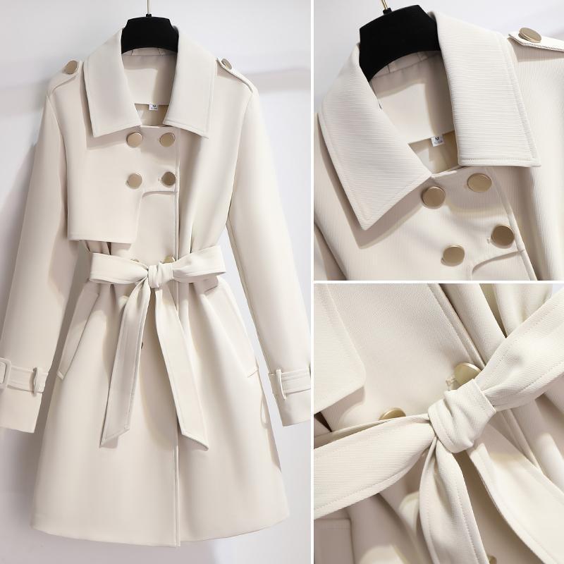 Eleganter Trenchcoat in Klassischem Weiß für Stilbewusste 2