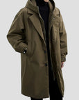 Eleganter Trenchcoat mit Puffer-Design für kalte Tage 0