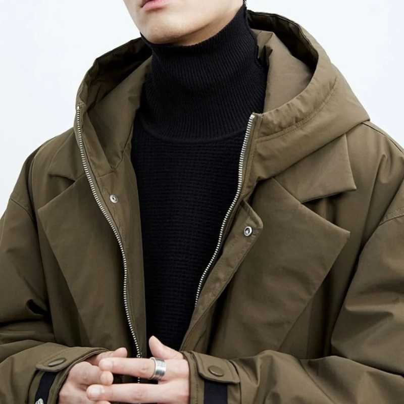 Eleganter Trenchcoat mit Puffer-Design für kalte Tage 1
