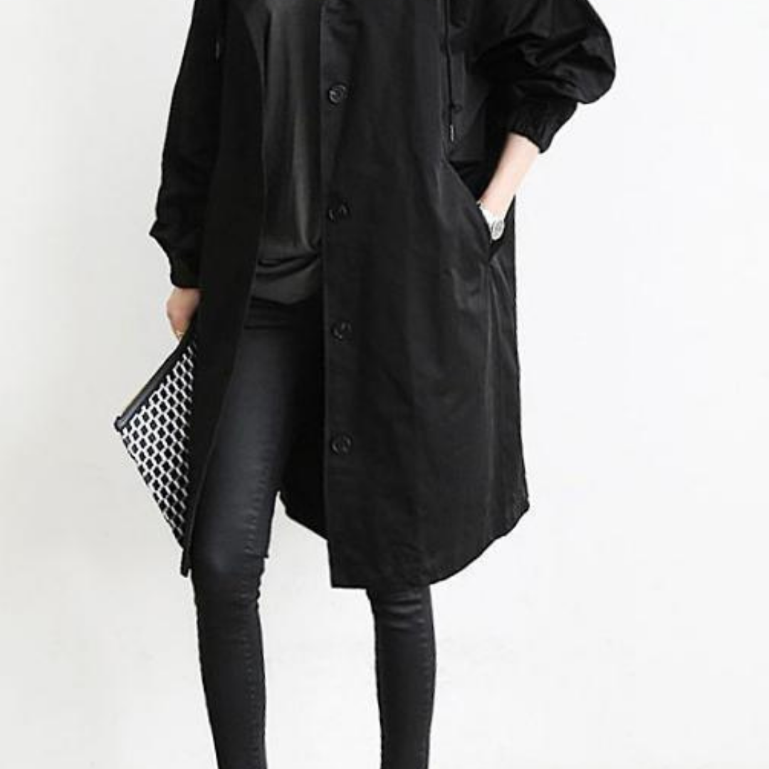Eleganter Trenchcoat mit wasserdichtem Design 1