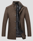 Eleganter Wintermantel mit Stehkragen für kalte Tage 0