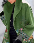 Eleganter Wintermantel mit Stilvollem Druck 2