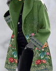 Eleganter Wintermantel mit Stilvollem Druck 3